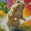 Mongolian Gerbil Art Diamond Painting