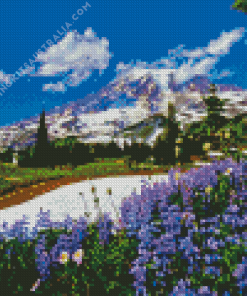 Mountain In The Spring Diamond Painting