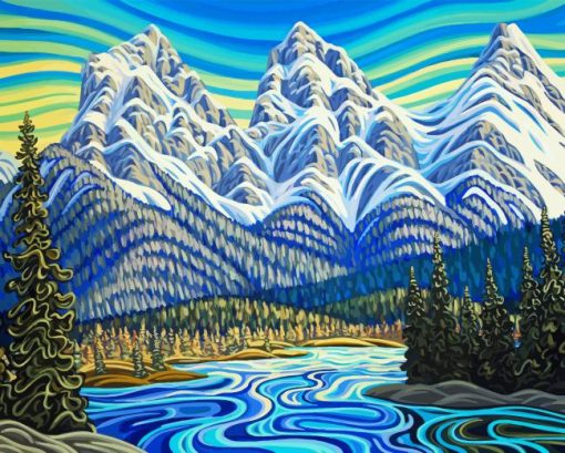 Mountains Three Sisters Diamond Painting