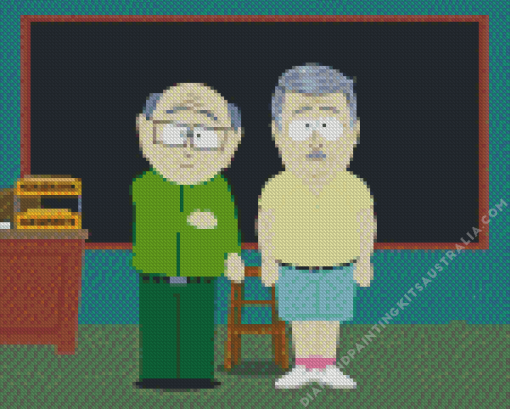 Mr Garrison Characters Diamond Painting