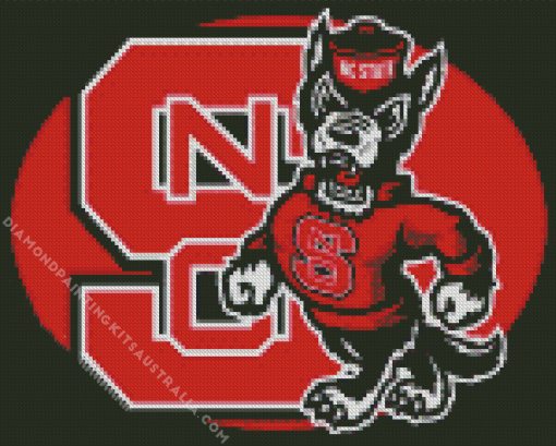 NC State Wolfpack Logo Diamond Painting