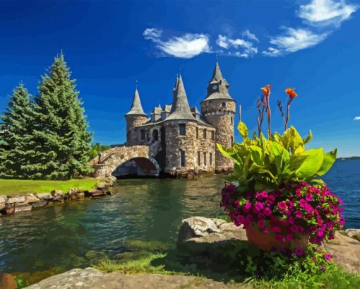 NY Boldt Castle Diamond Painting