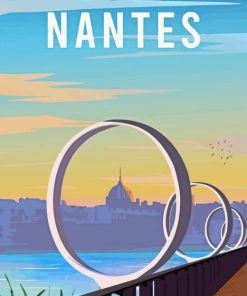 Nantes City Poster Diamond Painting