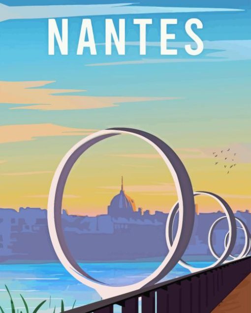 Nantes City Poster Diamond Painting