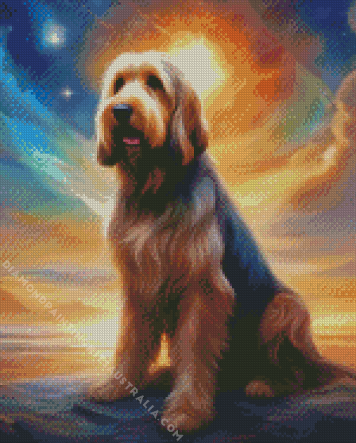 Cute Otterhound Dog Diamond Painting