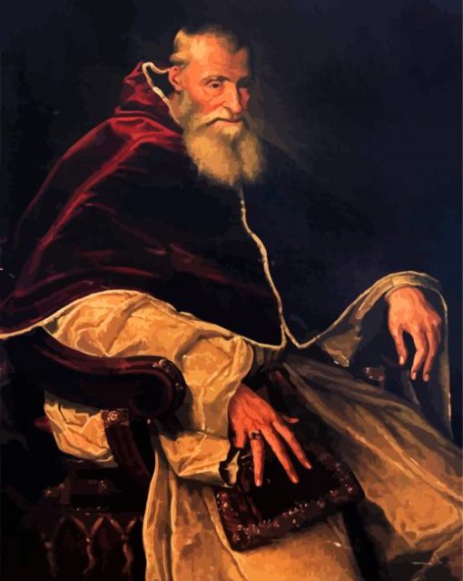 Portrait Of Pope Paul III Diamond Painting