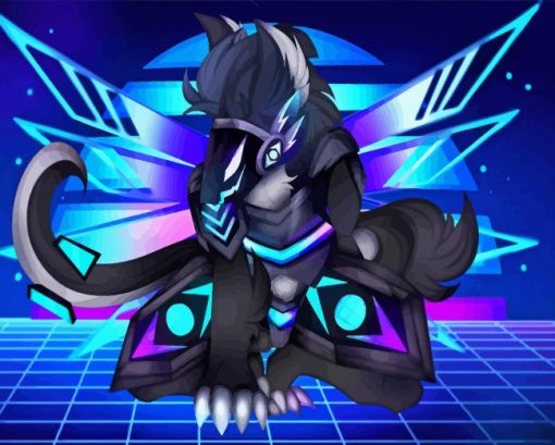 Protogen Furry Video Game Diamond Painting