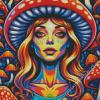 Psychedelic Woman Diamond Painting