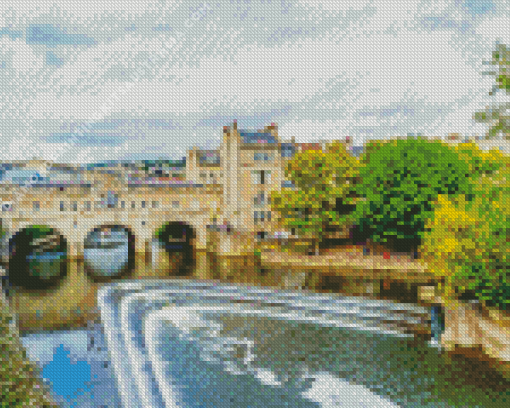 Pulteney Bridge In Bath Diamond Painting