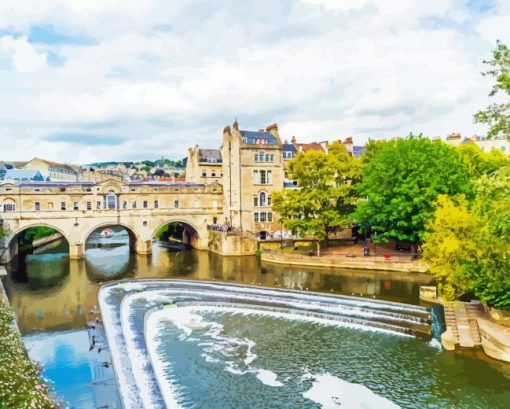 Pulteney Bridge In Bath Diamond Painting