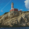 Punta Carena Lighthouse Diamond Painting