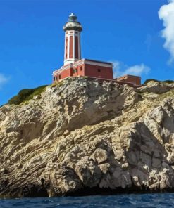 Punta Carena Lighthouse Diamond Painting