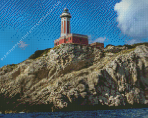 Punta Carena Lighthouse Diamond Painting