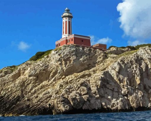 Punta Carena Lighthouse Diamond Painting