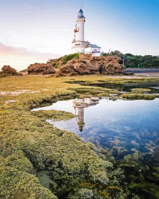 Queenscliff White Light Diamond Painting