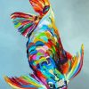 Rainbow Arowana Fish Diamond Painting