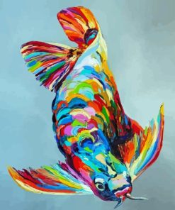 Rainbow Arowana Fish Diamond Painting