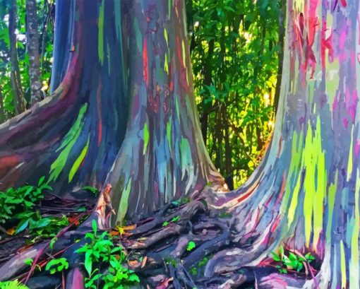 Rainbow Eucalyptus Diamond Painting