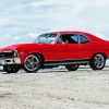 Red 1972 Nova Car Diamond Painting