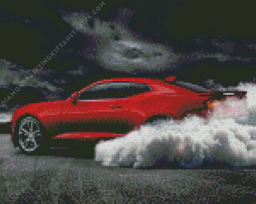 Red Camaro Diamond Painting