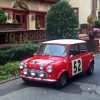 Red Mini Cooper Rally Car Diamond Painting