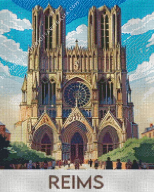 Reims Cathedral Diamond Painting