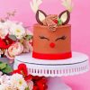 Reindeer Cake Diamond Painting