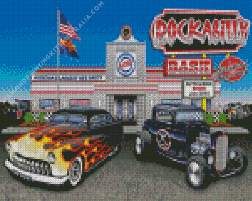 Rock And Roll Diner Diamond Painting