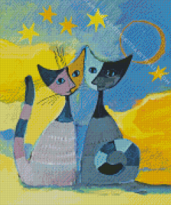 Rosina Wachtmeister Cats Diamond Painting