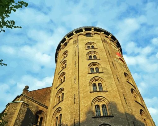 Round Tower Diamond Painting