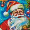 Santa On Beach Diamond Painting