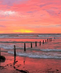 Sauble Beach At Sunset Diamond Painting