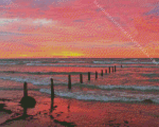 Sauble Beach At Sunset Diamond Painting