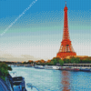 Seine River Eiffel Tower Diamond Painting