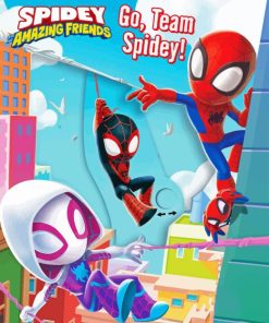 Spidey And His Amazing Friends Poster Diamond Painting