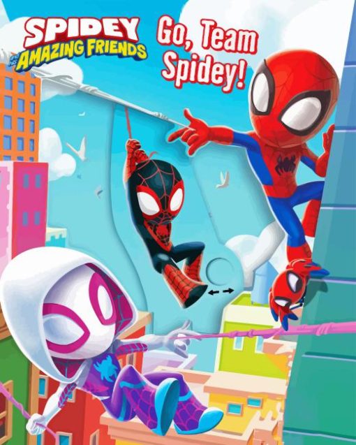 Spidey And His Amazing Friends Poster Diamond Painting