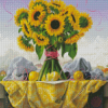 Sunflowers And Lemons Diamond Painting