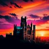 Sunset Over Ely Cathedral Diamond Painting