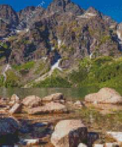 The Morskie Oko Lake Diamond Painting