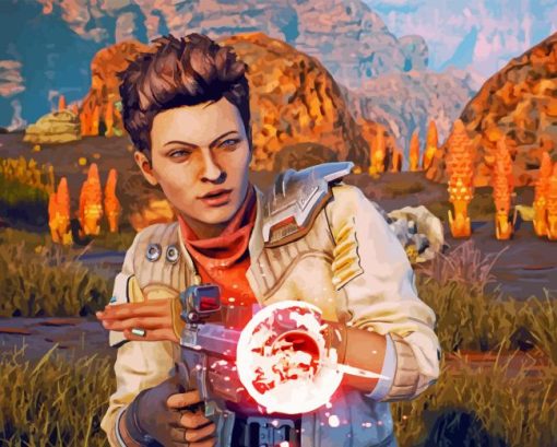 The Outer Worlds Character Diamond Painting