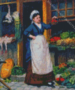 Victorian Fruit Seller Diamond Painting