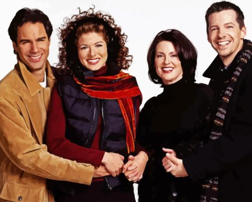 Will And Grace Characters Diamond Painting