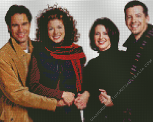 Will And Grace Characters Diamond Painting