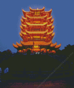 Yellow Crane Tower China Diamond Painting