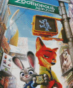 Zootropolis Poster Diamond Painting