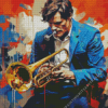 Abstract Chet Baker Diamond Painting