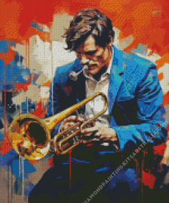 Abstract Chet Baker Diamond Painting