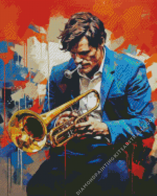 Abstract Chet Baker Diamond Painting