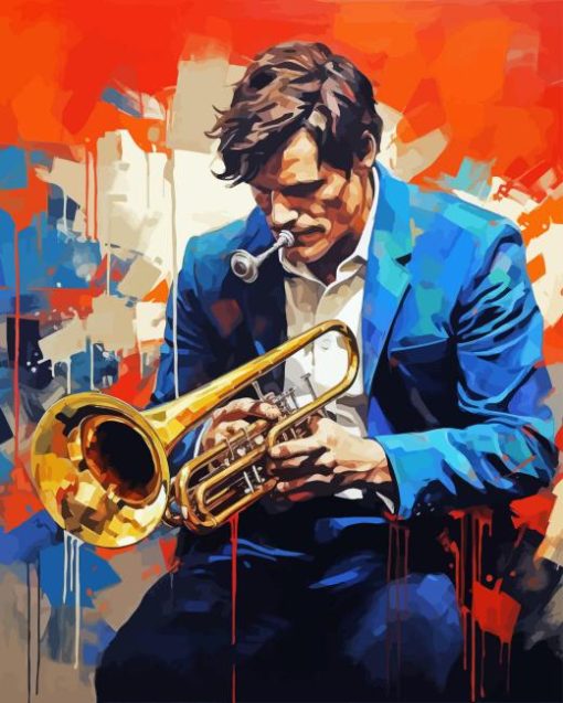 Abstract Chet Baker Diamond Painting