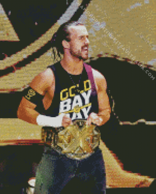 Adam Cole Wrestler Diamond Painting